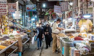 Iran covid market bazaar