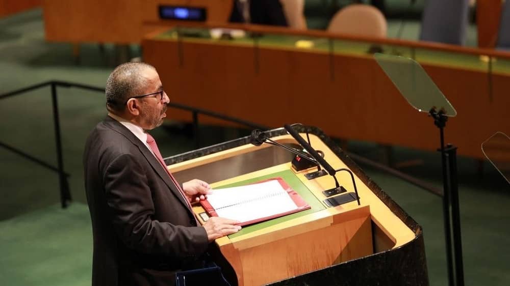 UAE Minister of State Khalifa Shaheen al-Marar during an address to the UN General Assembly (1)