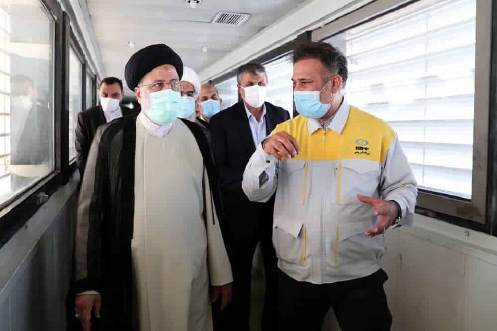 Iranian President Ebrahim Raisi-Bushehr nuclear power plant, in Iran
