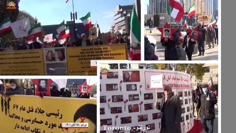 MEK supporters commemorate the November Uprising