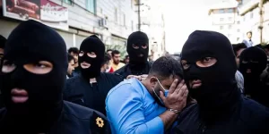 Police-parades-thugs-publicly-degrading-them-in-capital-Tehran