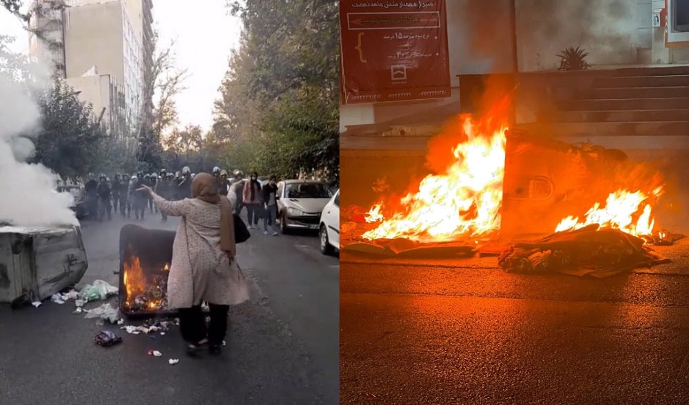iran-uprising-torching-garbage-cans