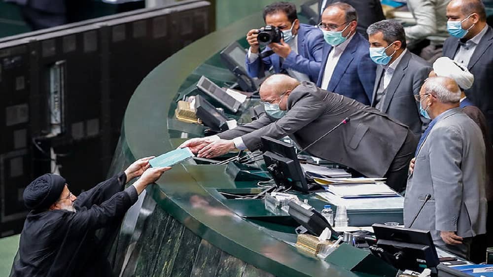 iran parliament majlis raisi budget 2023 qalibaf