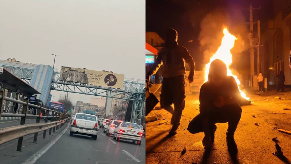 iran-uprising-banner-fire-street