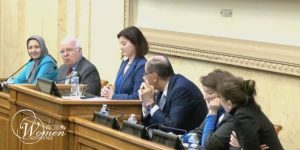 Sarvnaz Chitsaz on the panel Conference at French National Assembly min