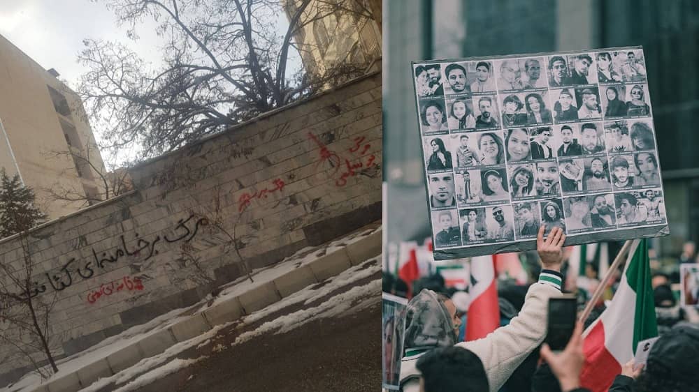 iran uprising martyrs grafitti 1