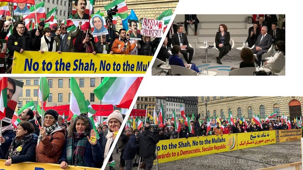 munich security conference iranians rally