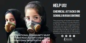 iranian girls gas mask