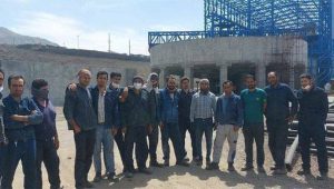 Iranian workers on strike