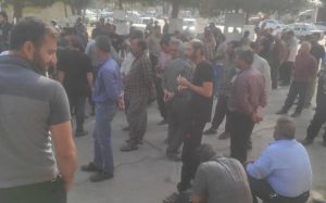 Trucker drivers in Isfahan central Iran continue their strike as part of a nationwide initiative May 24