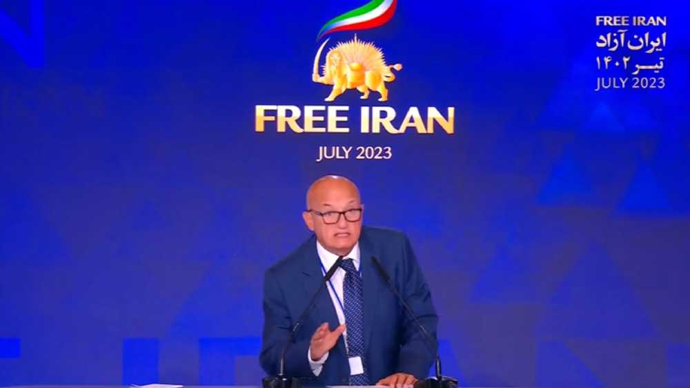 Former Maltese Minister Mario Galea gave a speech in support of NCRI President-elect Maryam Rajavi for a democratic, secular republic of Iran at Free Iran World Summit—Day 2