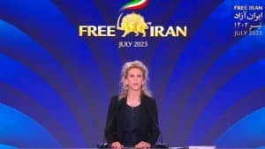 Irene Victoria Massimino Kjarsgaard, former Rapporteur of the High Criminal Court of Buenos Aires Province, gave a speech in support of the Iranian people and Resistance led by NCRI President-elect Maryam Rajavi for prosecuting the mullahs' crimes against humanity and genocide at Free Iran World Summit—Day 3