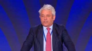 John Bercow, former Speaker of the UK House of Commons, gave a speech in support of the Iranian people's uprising to overthrow the mullahs' regime in Iran, standing with Mrs. Rajavi, the NCRI, and the MEK for a free Iran.