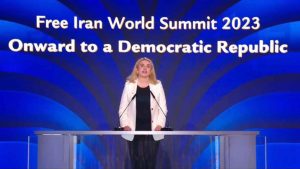 Kira Rudyk at Free Iran World Summit July 1 2023