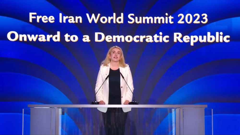 Kira Rudyk at Free Iran World Summit July 1 2023