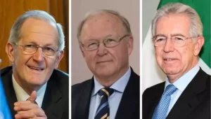 Mario Monti, Joseph Deiss, and Goran Persson