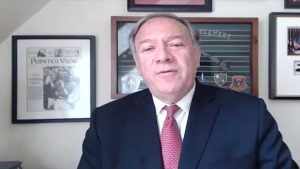 70th US Secretary of State Mike Pompeo gave a speech in support of the Iranian people's uprising to overthrow the mullahs' regime in Iran, standing with Mrs. Rajavi, the NCRI, and the MEK for a free Iran.