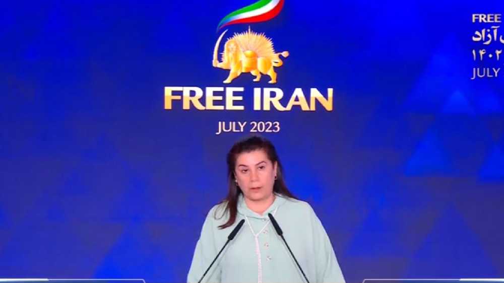 Moroccan Activist Anise Neghrasi gave a speech in support of NCRI President-elect Maryam Rajavi for a democratic, secular republic of Iran at Free Iran World Summit—Day 2