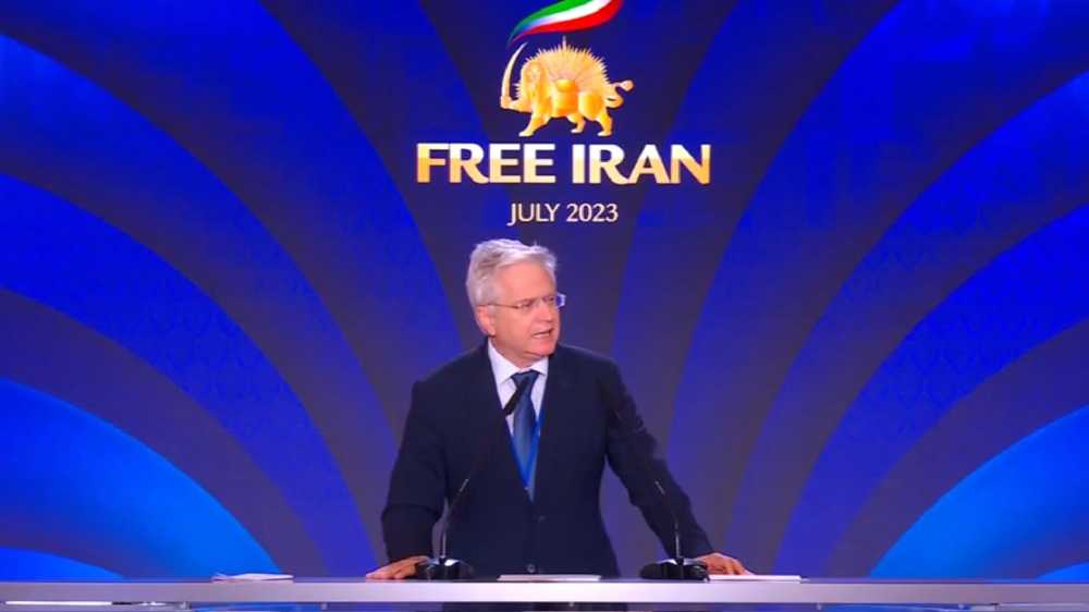 Former Portuguese MP Luís Leite Ramos gave a speech in support of NCRI President-elect Maryam Rajavi for a democratic, secular republic of Iran at Free Iran World Summit—Day 2