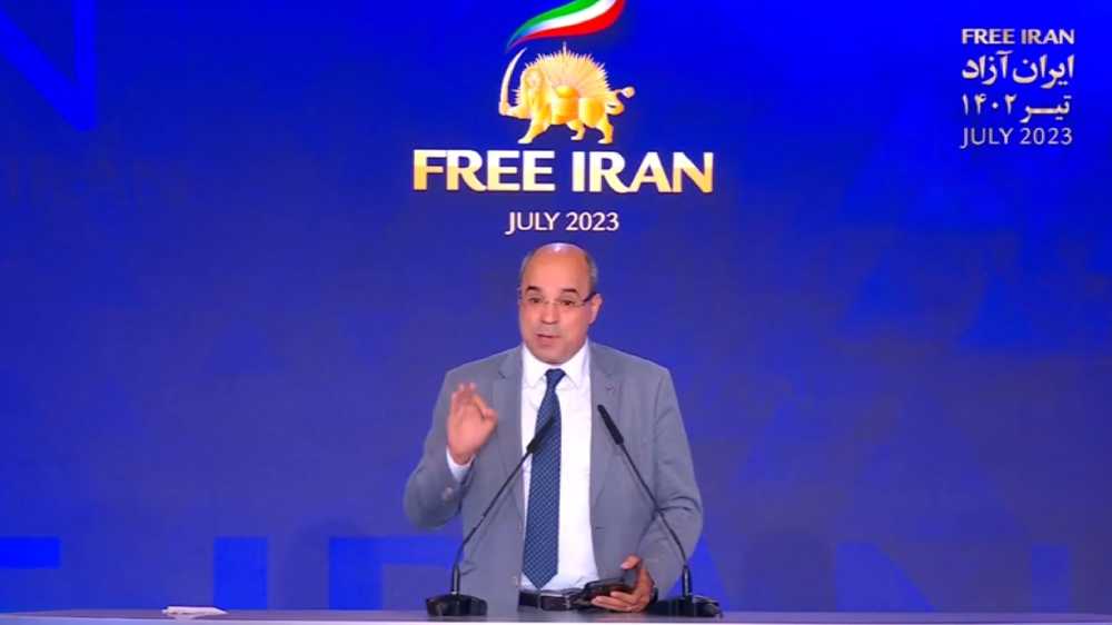 Renowned Algerian lawyer and author Anwar Malik gave a speech in support of NCRI President-elect Maryam Rajavi for a democratic, secular republic of Iran at Free Iran World Summit—Day 2