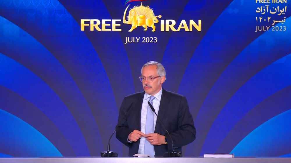 Tony Clement, former Canadian Minister, gave a speech in support of the Iranian people and Resistance led by NCRI President-elect Maryam Rajavi for prosecuting the mullahs' crimes against humanity and genocide at Free Iran World Summit—Day 3