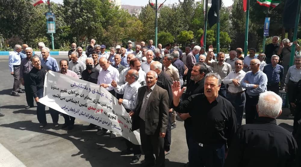 iran tabriz retirees protest 24072023 (1)