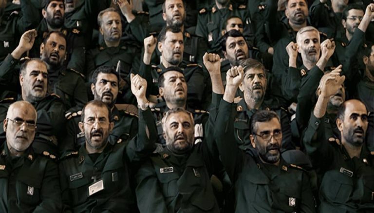 iran irgc commanders chanting