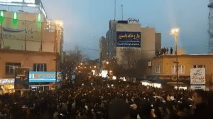 iran huge crowd protests