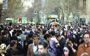 iran street crowded