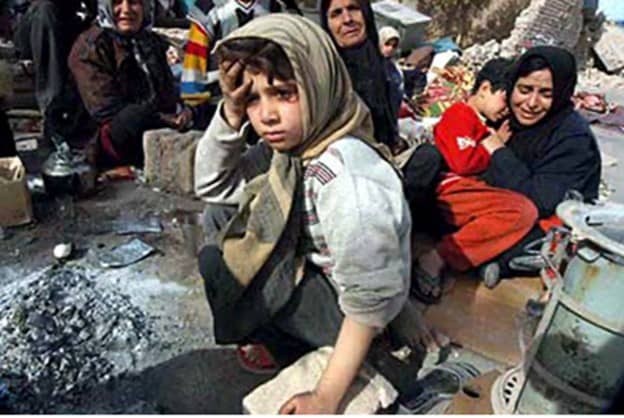 iran poverty girl crying