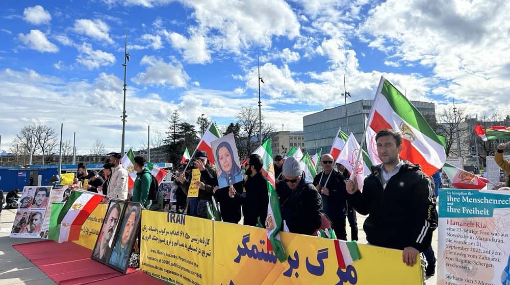 switzerland geneva iranian resistance rally 26022024
