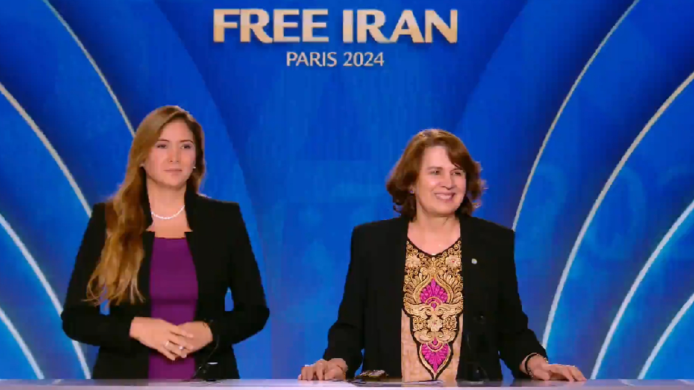 Former Ecuadorian President Rosalia Arteaga gave a speech in support of the Iranian people and their Organized Resistance (NCRI and PMOI) led by Mrs. Maryam Rajavi for a free, democratic, non-nuclear republic of Iran.
