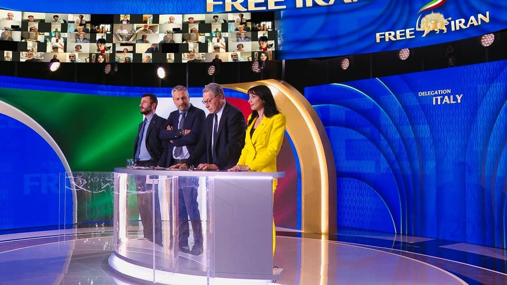 Former Italian MP Carlo Ciccoli gave a speech in support of the Iranian people and their Organized Resistance (NCRI/PMOI) led by Mrs. Maryam Rajavi for a free, democratic, non-nuclear republic of Iran.
