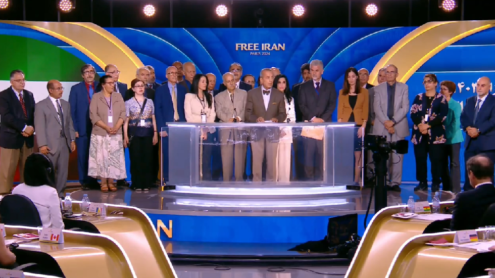 PMOI Supporter Prof. Firouz Daneshgari gave a speech in support of the Iranian people and their Organized Resistance (NCRI and PMOI) led by Mrs. Maryam Rajavi for a free, democratic, non-nuclear republic of Iran.