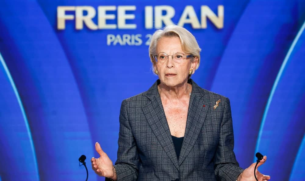 Former French Minister Michèle Alliot-Marie gave a speech in support of the Iranian people and their Organized Resistance (NCRI and PMOI) led by Mrs. Maryam Rajavi for a free, democratic, non-nuclear republic of Iran.