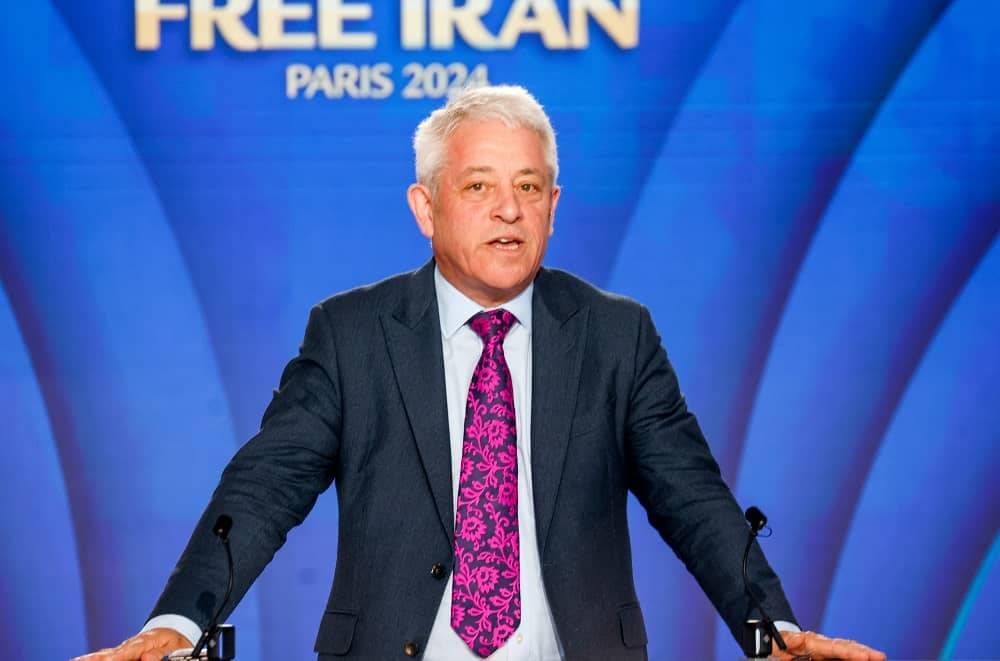 Former Speaker of the UK House of Commons John Bercow gave a speech in support of the Iranian people and their Organized Resistance (NCRI/PMOI) led by Mrs. Maryam Rajavi for a free, democratic, non-nuclear republic of Iran.