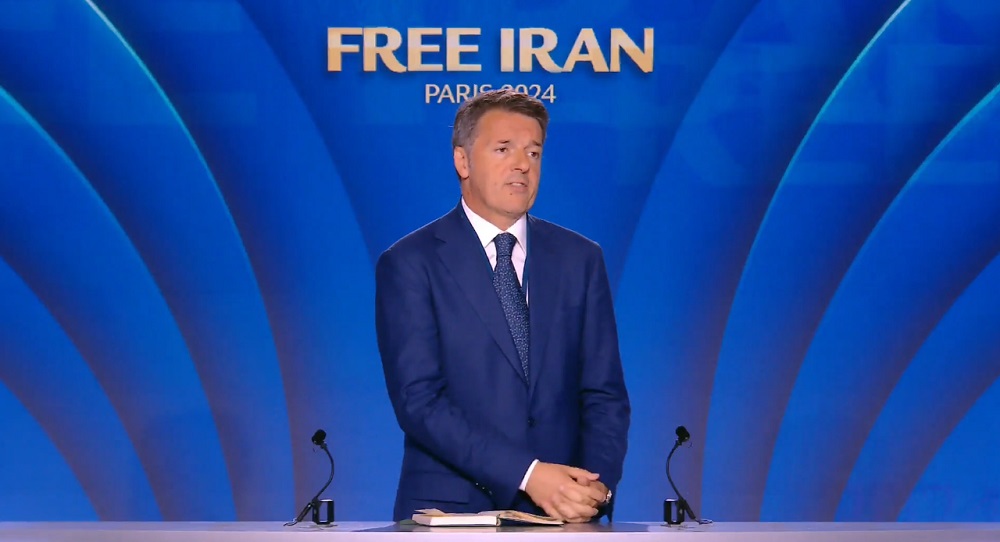 Former Italian Prime Minister Matteo Renzi gave a speech in support of the Iranian people and their Organized Resistance (NCRI and PMOI) led by Mrs. Maryam Rajavi for a free, democratic, non-nuclear republic of Iran.