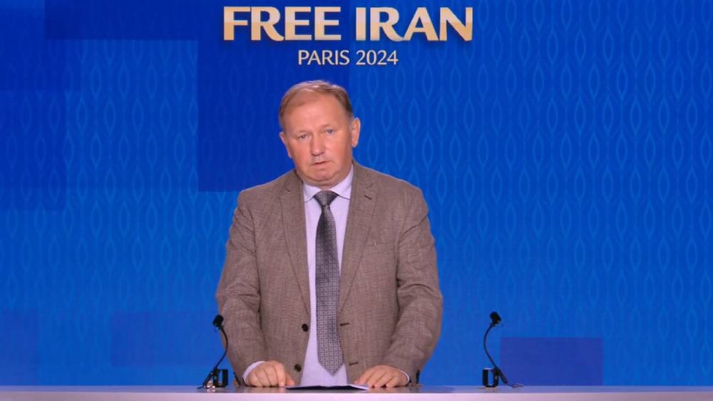 Former UN Special Rapporteur Dainius Puras gave a speech in support of the Iranian people and their Organized Resistance (NCRI and PMOI) led by Mrs. Maryam Rajavi for a free, democratic, non-nuclear republic of Iran.