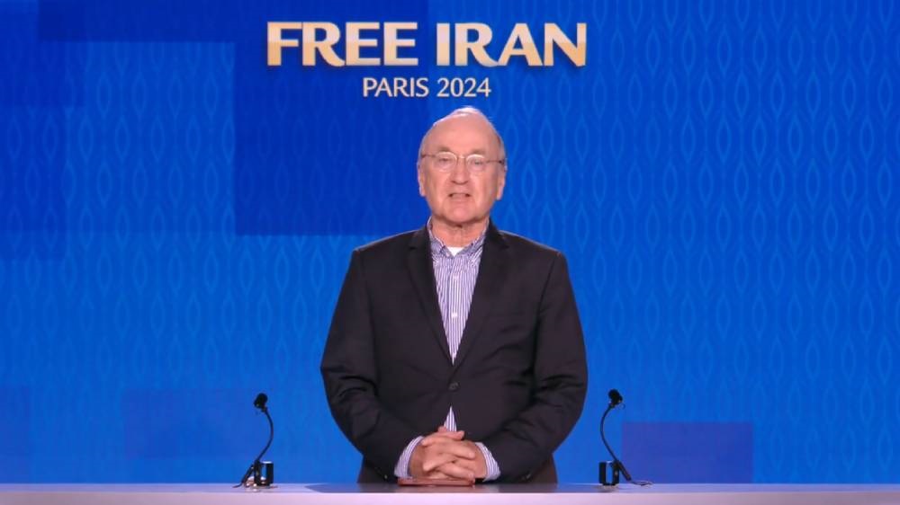Former UNHRC President Joachim Rueker gave a speech in support of the Iranian people and their Organized Resistance (NCRI and PMOI) led by Mrs. Maryam Rajavi for a free, democratic, non-nuclear republic of Iran.
