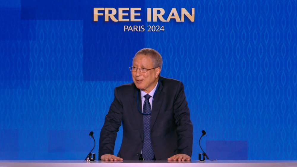 JVMI co-founder Dr. Tahar Boumedra gave a speech in support of the Iranian people and their Organized Resistance (NCRI and PMOI) led by Mrs. Maryam Rajavi for a free, democratic, non-nuclear republic of Iran.