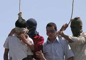 public hanging in Mashad