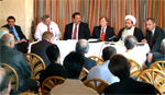 From left: Hossein Abedini, Brian Binley, Abdullah Jabouri, David Amess, Jalal Ganjei and Naser Razi