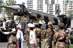 Shahab long range missile on parade in Iran