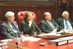 From left: Lord Archer, Lord Corbett, The Rt. Hon. The Lord Fraser, Lord Russell-Johnston