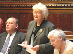 From left: Lord Fraser, Baroness Harris and Baroness Gould