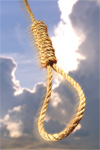 A man hanged in public in Iran