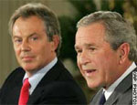 Bush and Blair lay out Lebanon plan but warn Tehran 