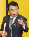 Japanese Foreign minister Taro Aso