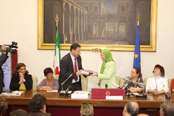 Iran: Maryam Rajavi’s press conference in Italy