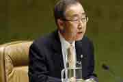 the UN Secretary General Ban Ki-moon